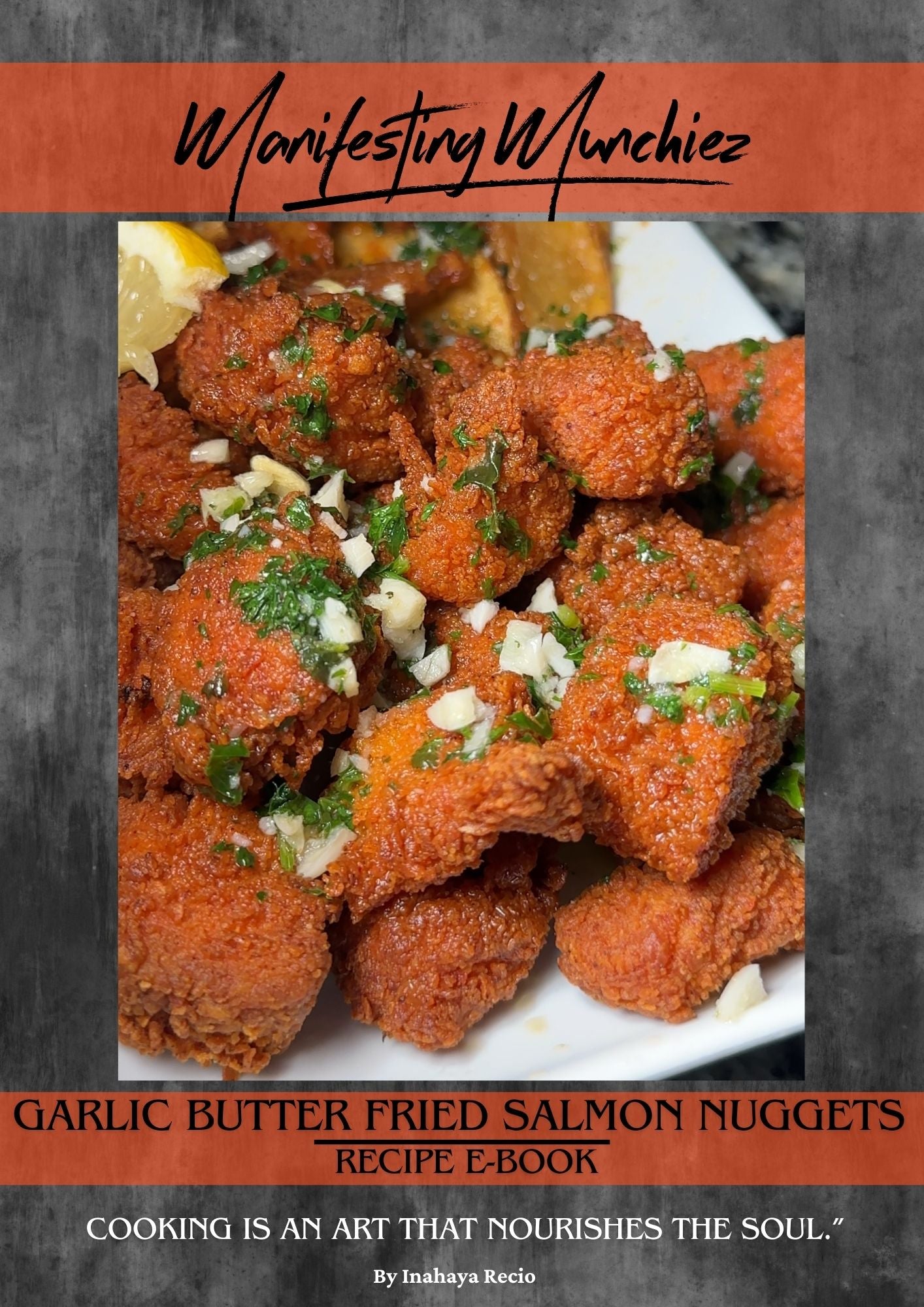 GARLIC BUTTER FRIED SALMON NUGGETS